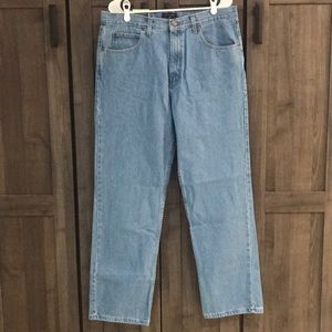 Saddlebred 34 X 32 Cotton Classic Fit Blue Jeans